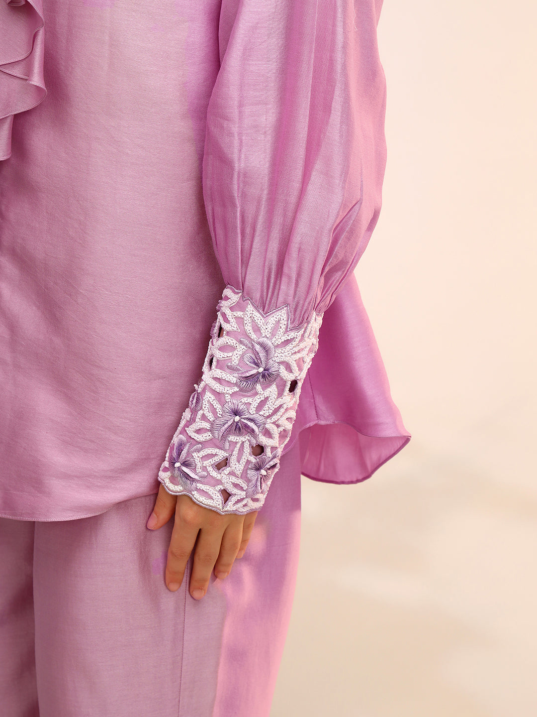 FRILL TIE UP COORD SET