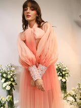 ORGANZA TIE UP SHIRT & TULE SKIRT