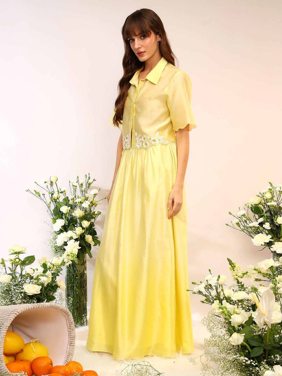 CROPPED SHIRT & SKIRT