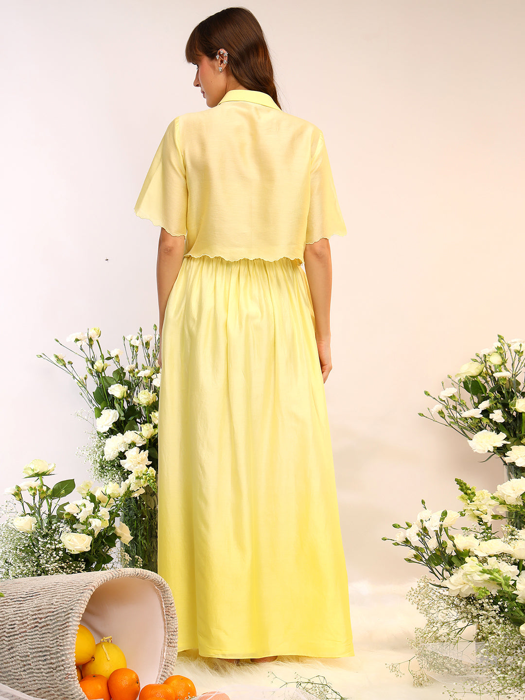 CROPPED SHIRT & SKIRT