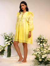 FLORAL TIE UP DRESS