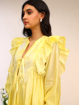 FLORAL TIE UP DRESS