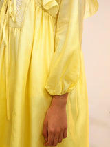 FLORAL TIE UP DRESS