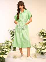 SHIRT DRESS WITH POCKETS