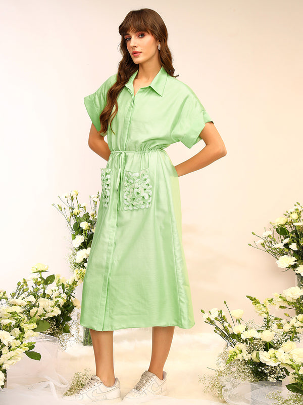 SHIRT DRESS WITH POCKETS