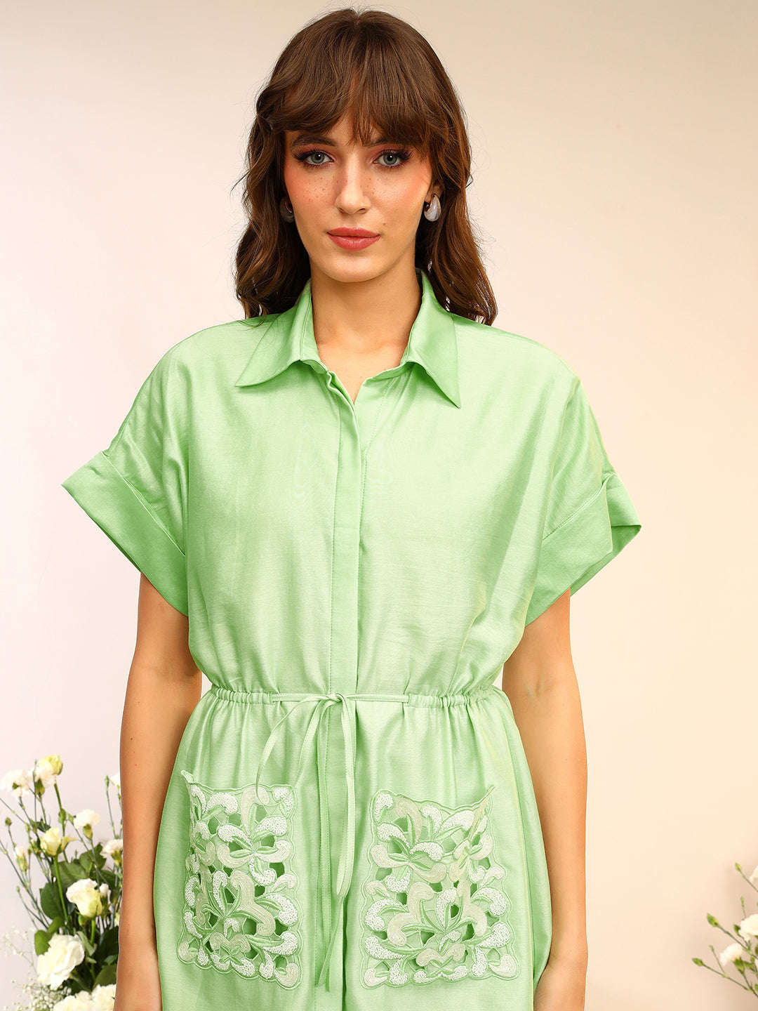 SHIRT DRESS WITH POCKETS