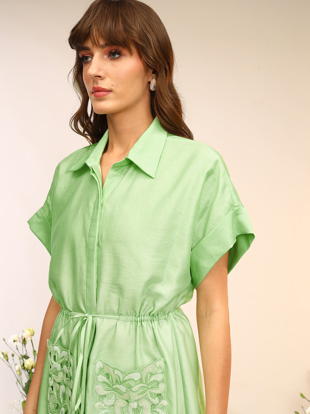 SHIRT DRESS WITH POCKETS