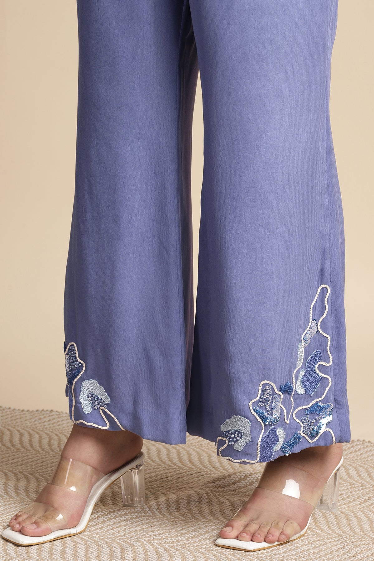 Shoulder Embroidered Co-Ord Set