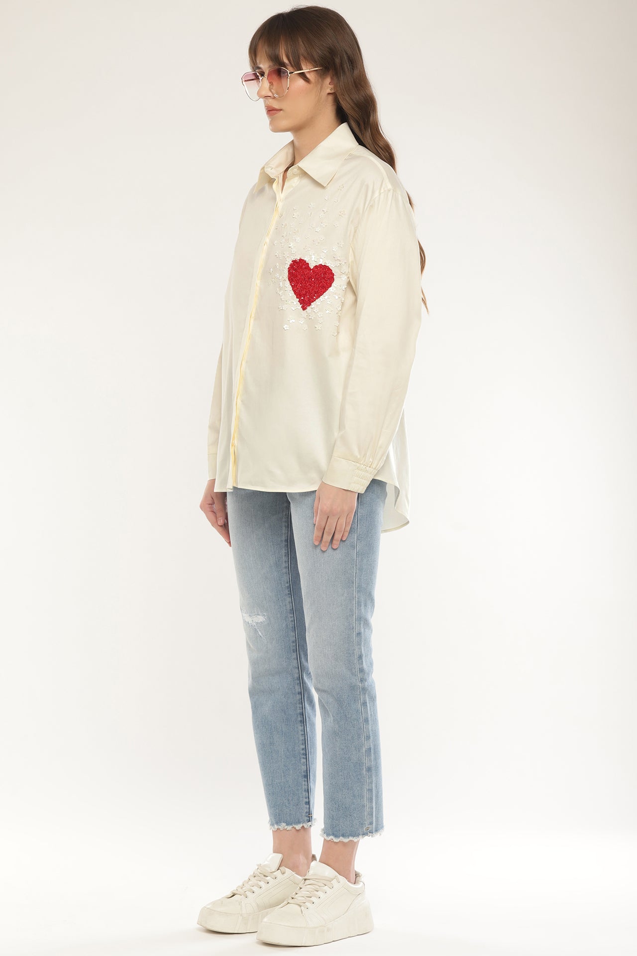 Heart sequened shirt