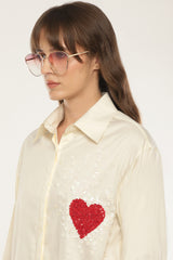 Heart sequened shirt