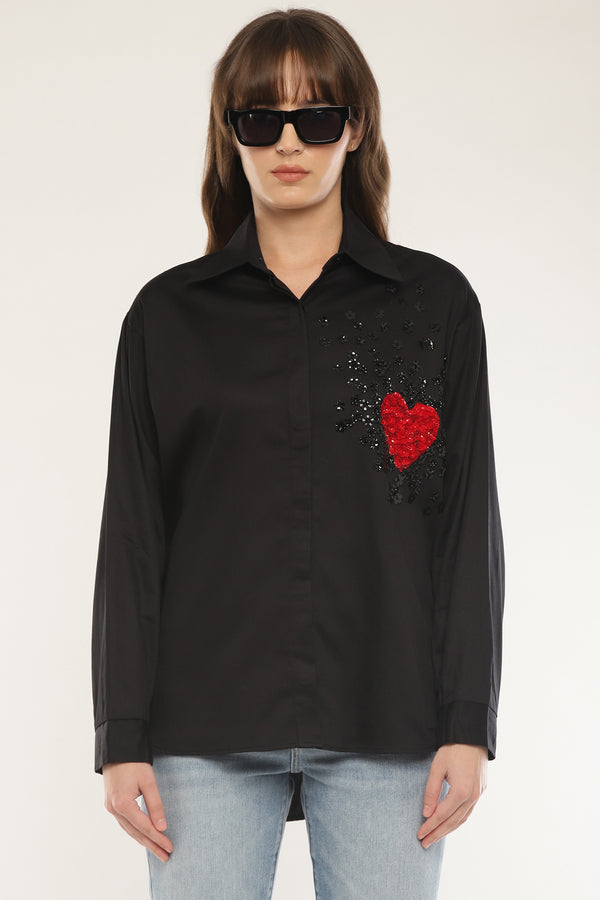 Heart sequened shirt