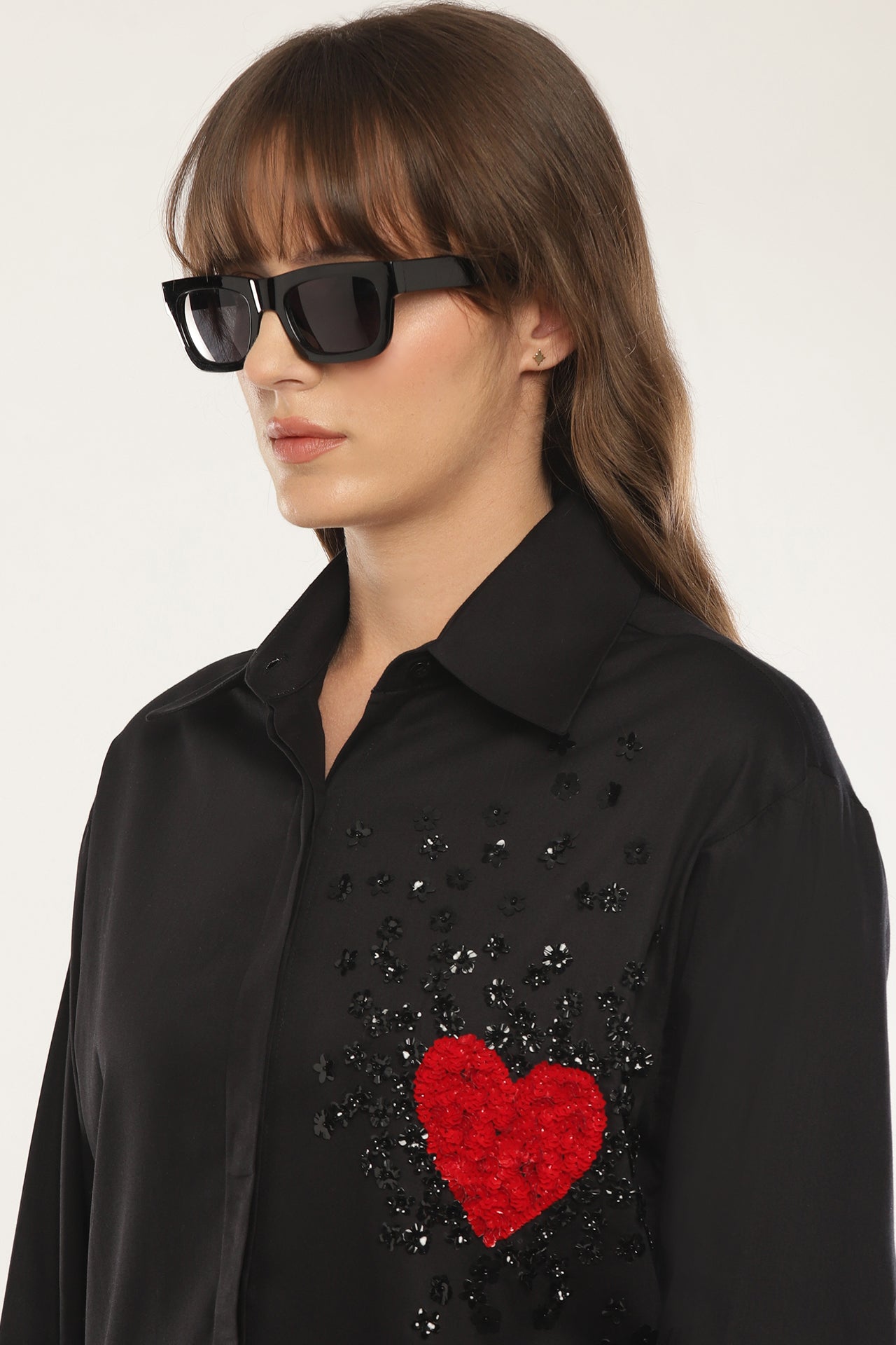 Heart sequened shirt