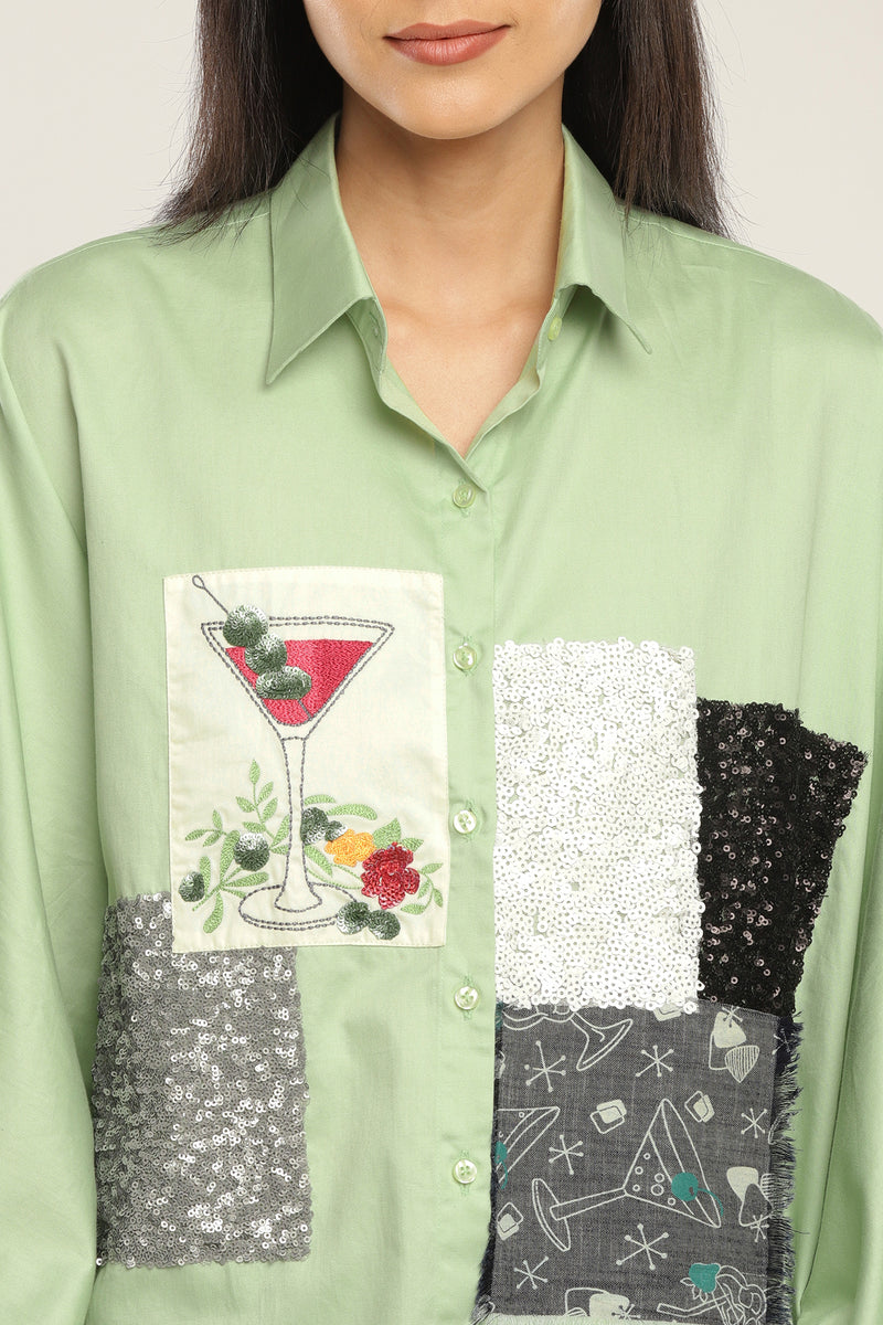 Martini Patchwork Shirt