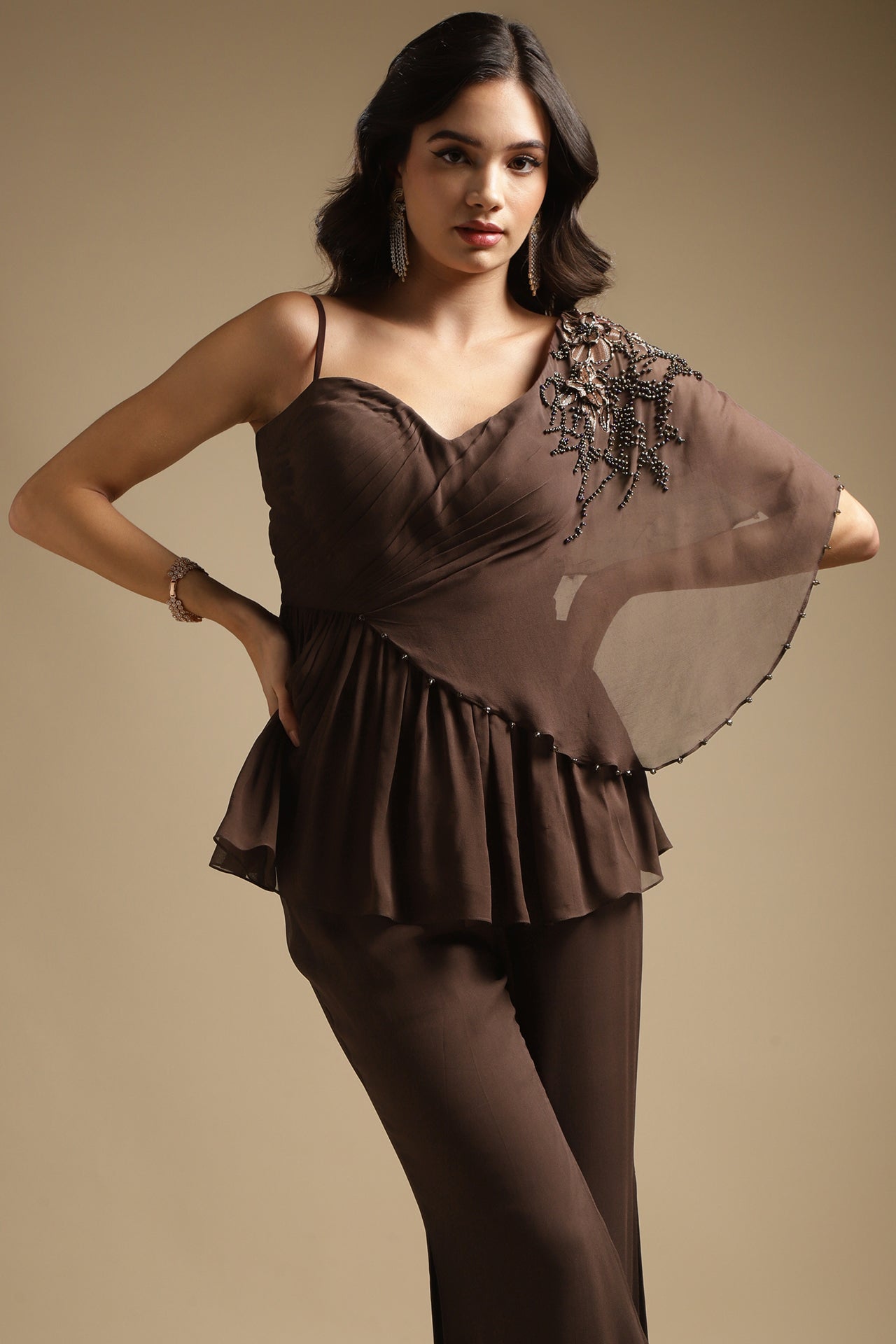 Twisted Peplum Co-ord Set