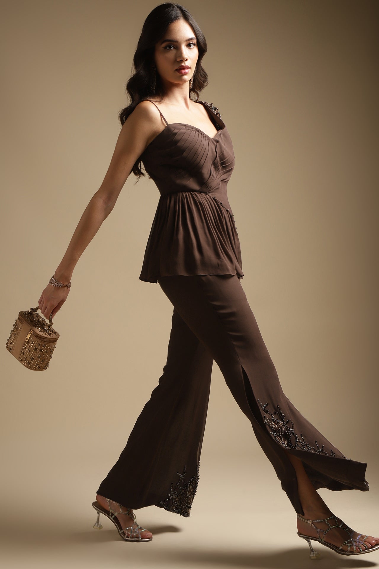 Twisted Peplum Co-ord Set