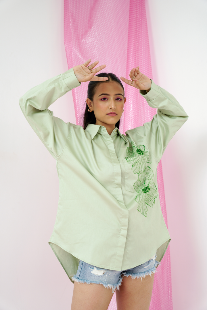 Pocket Embroidered Shirt